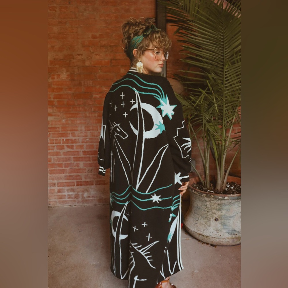 Allie Falcon DARK HORSE MAXI CARDIGAN